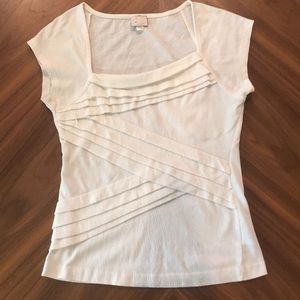 Cream Anthropologie top